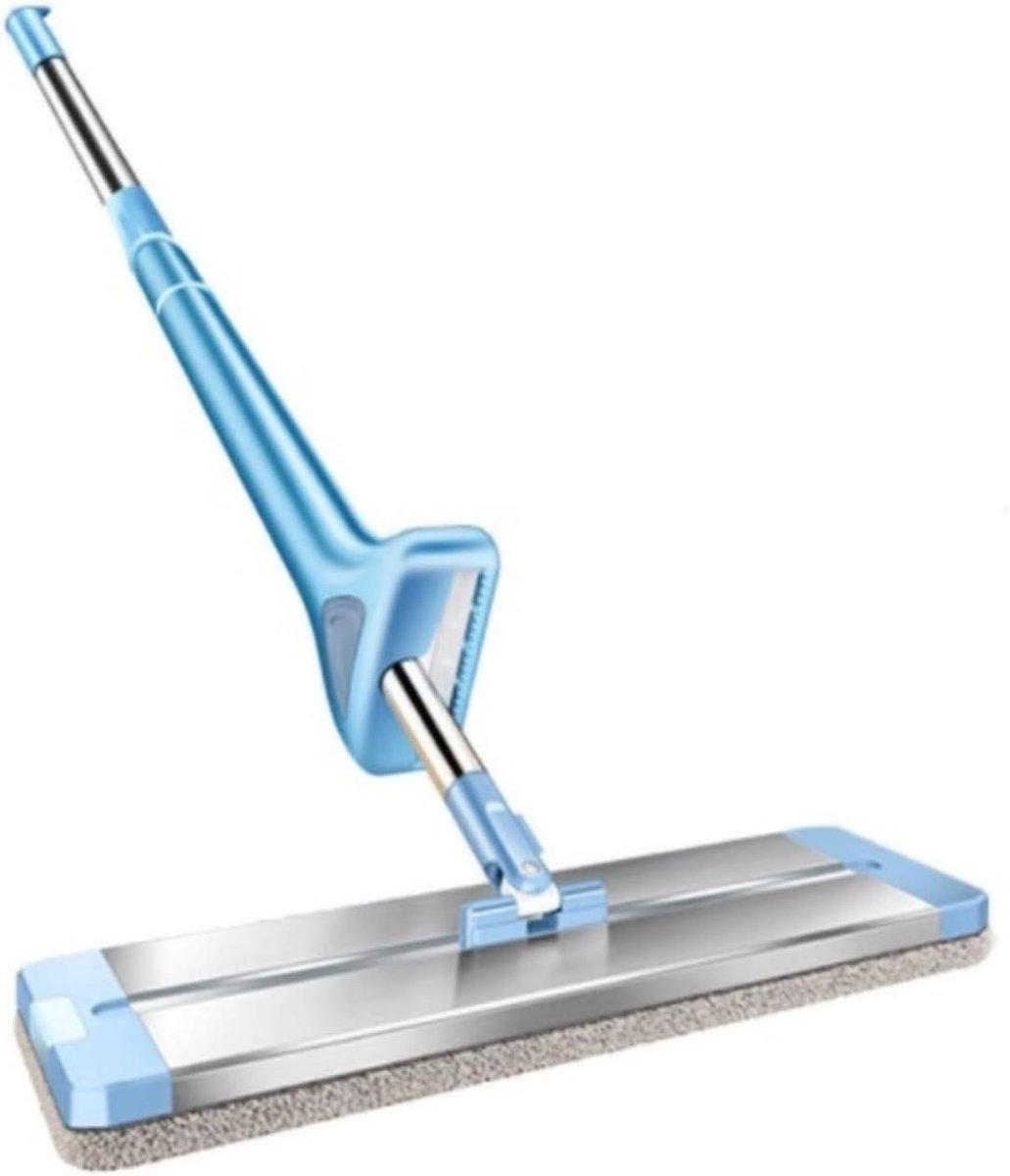 Vloerdweil - Dweil Schoonmaakmop - Vloeren Reinigen - Aluminium Kop - 135 cm - Blauw