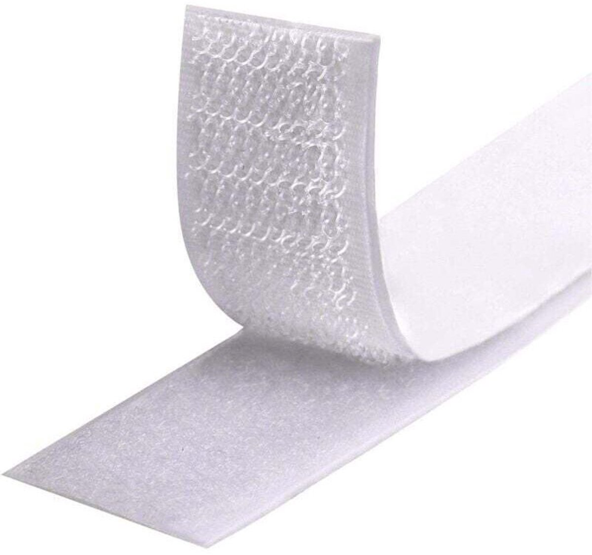 8M-tape, klittenbandsluitingen, zelfklevende klittenband geschikt voor diverse toepassingen, 20 mm fotolijst (wit).