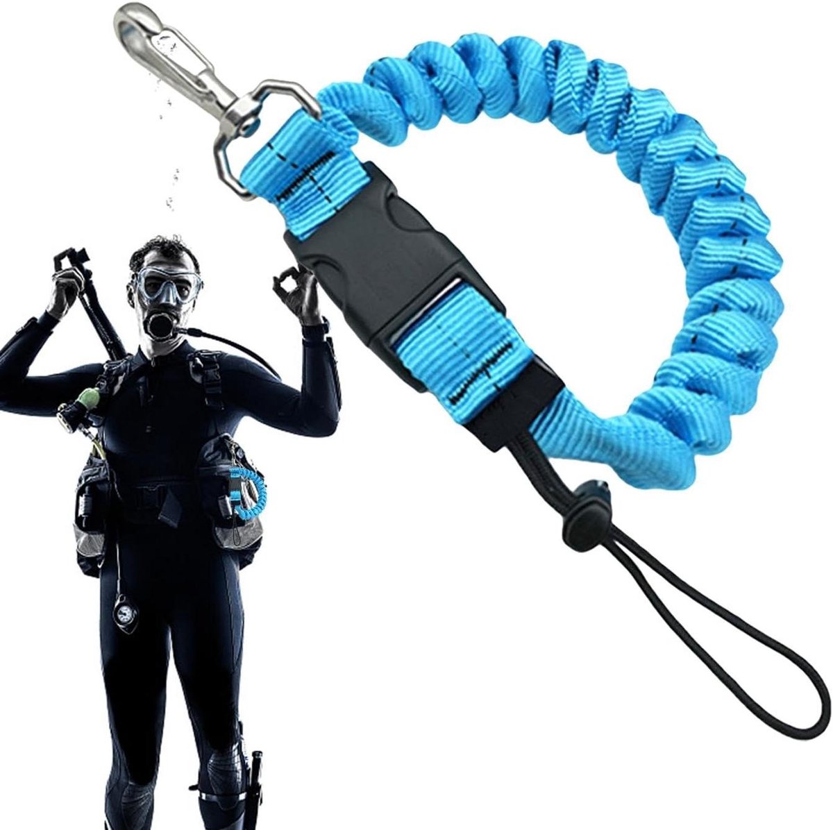 Intrekbare Lanyard - Veertouw Gesp - Camera Beveiligen - Waterdicht Ontwerp - 263 cm - Niet gespecificeerd