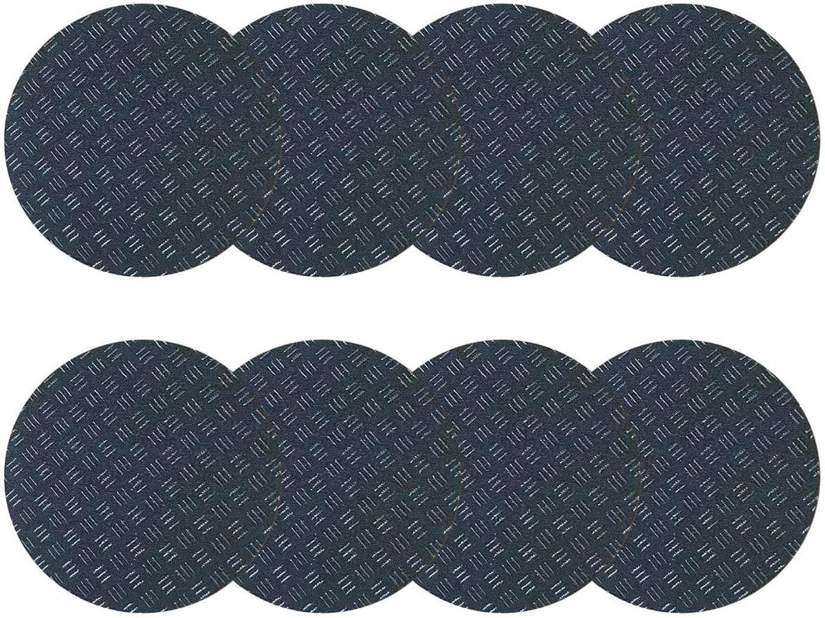 Loopbandmat Schuimrubber - Vloertegels Fitness - Apparatuur Dempen - Antislip Ontwerp - 8 Stuks - Zwart