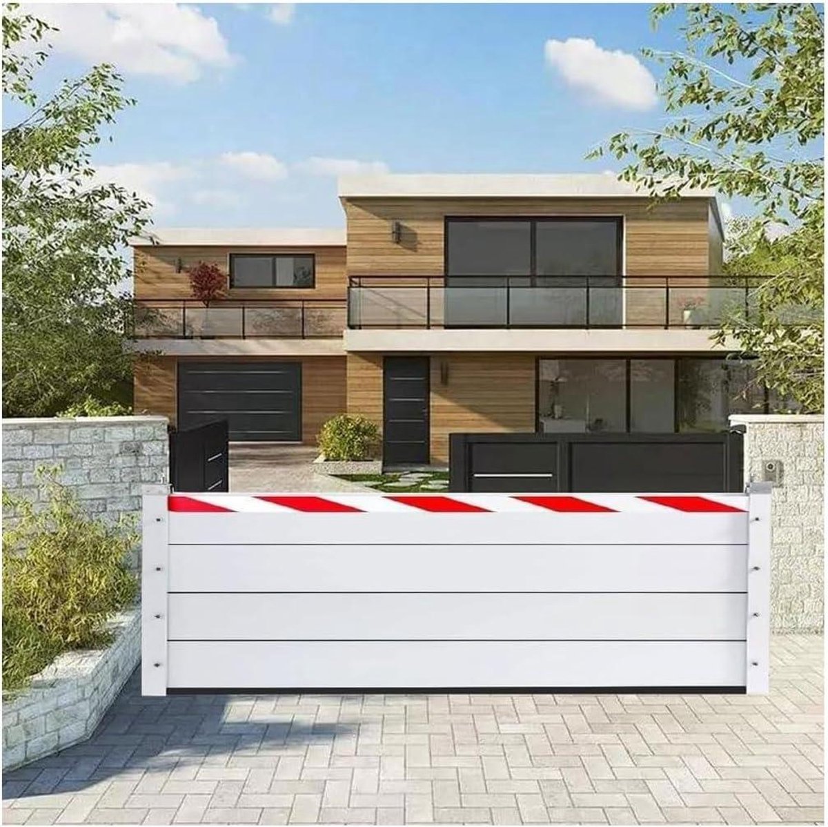 Overstromingsbescherming Deur - Waterkering Barrière - Huis Beschermen - Herbruikbaar Aluminium - 110 x 40 cm - Zilver