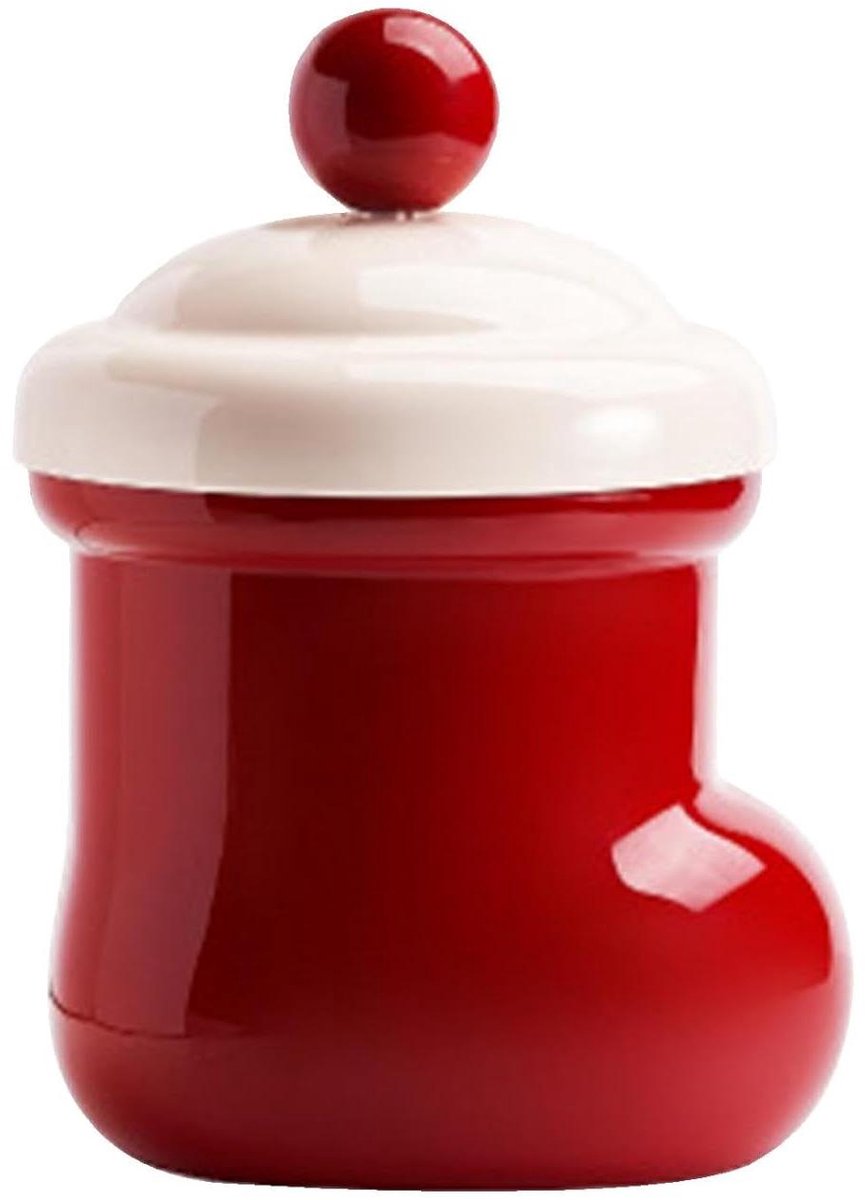 Bureau Prullenbak - Afvalbak Tafel - Afval Opruimen - Laarsvorm Ontwerp - 22 x 15 x 15 cm - Rood
