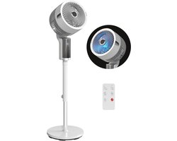 Zuilventilator - Staande ventilator Luchtcirculator - Kamers koelen - 3D Groothoekoscillatie - Tot 110 cm - Wit