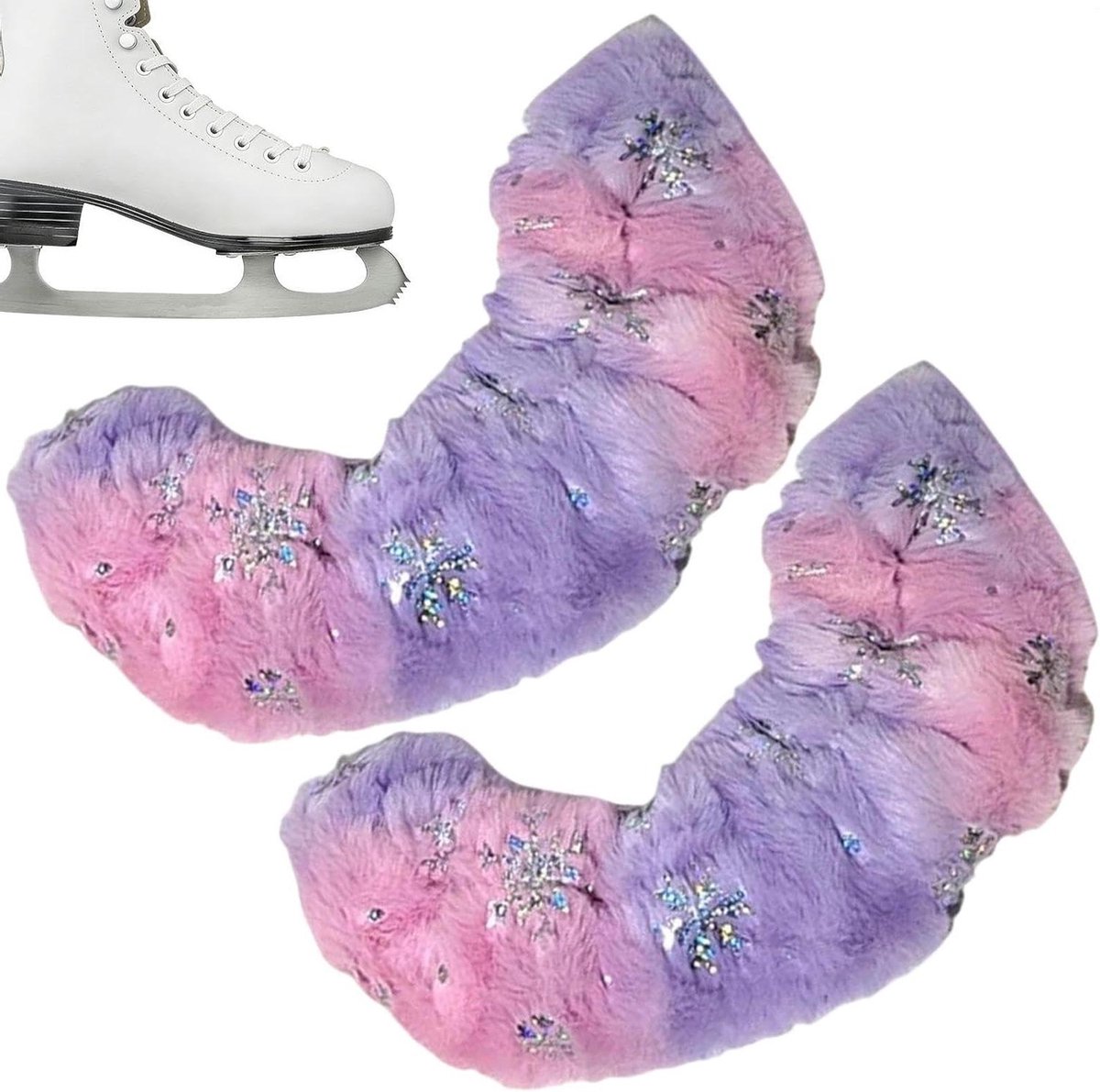 Schaatsbeschermers - Schaatshoezen - Schaatsblad Beschermen - Vochtafvoerend Sneldrogend - 25-30 CM - Roze Paars