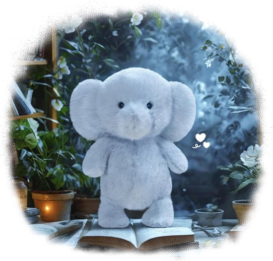 Baby Knuffel - Pluche Dier Slaapmaatje - Decoratie en Comfort - Veerkrachtige Zachtheid - 22 cm - Enkel kenmerk — afbeelding 5