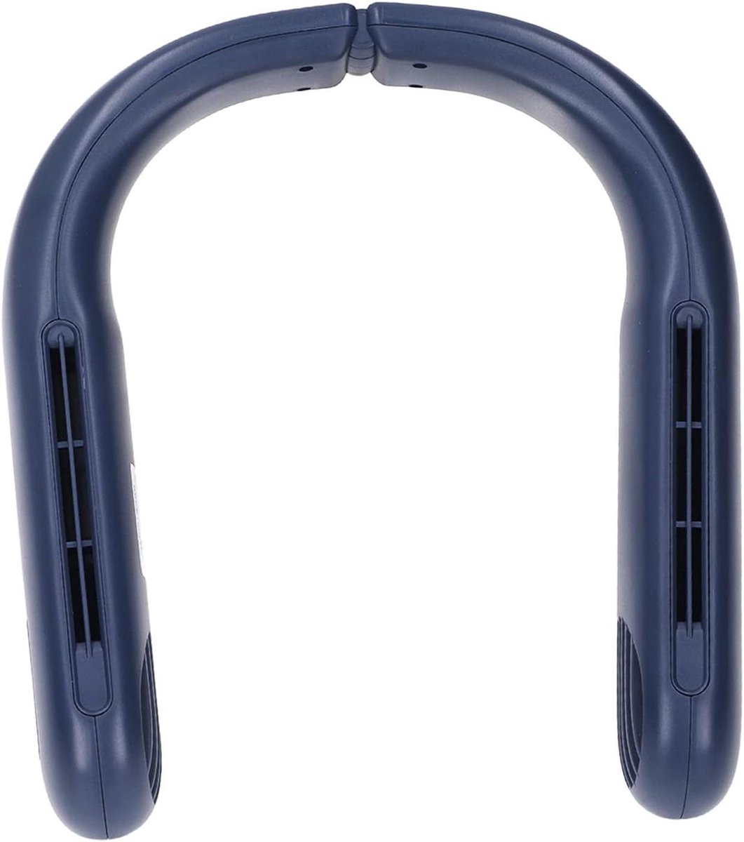 Elektrische Nek Ventilator - Draagbare Ventilator - Persoonlijke Koeling - Handsfree Gebruik - 26D x 19B x 7H cm - Blauw