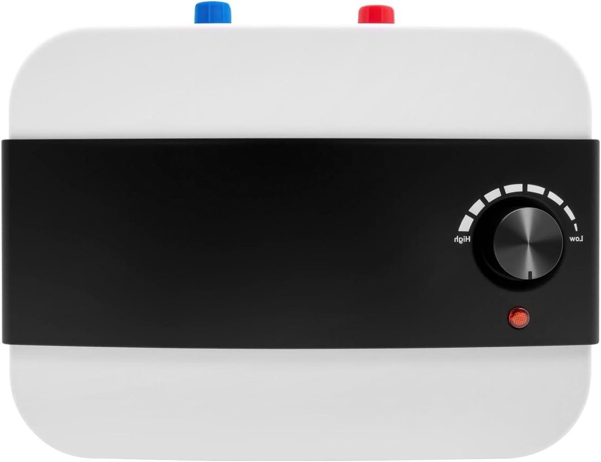 Ondertafelboiler, 6 liter, 1500 W, 230 V, mini-doorstroomboiler, keuken, douche, waterboiler met led-temperatuurweergave, warmwaterboiler, opslag voor wastafel, keuken, badkamer