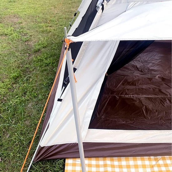 Kampeertent 4 personen - Waterdichte tent - Buiten slapen - Insectenwerend gaas - Niet gespecificeerd - Groen — afbeelding 5