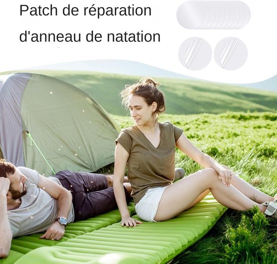 Opblaasbare Patch - Reparatieset Luchtbed - Waterdicht Repareren - Zelfklevend Ontwerp - 6x6 cm - Transparant — afbeelding 4