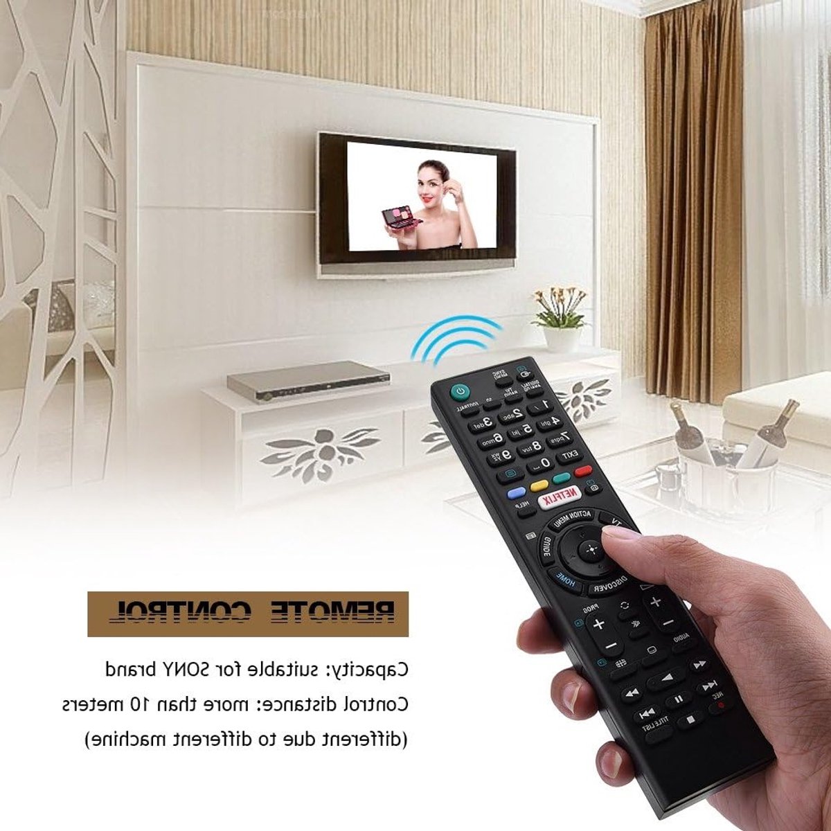 Universele Afstandsbediening voor Smart TV - Vervangingscontroller Compatibel met Sony, Geschikt voor Diverse Modellen en Functies