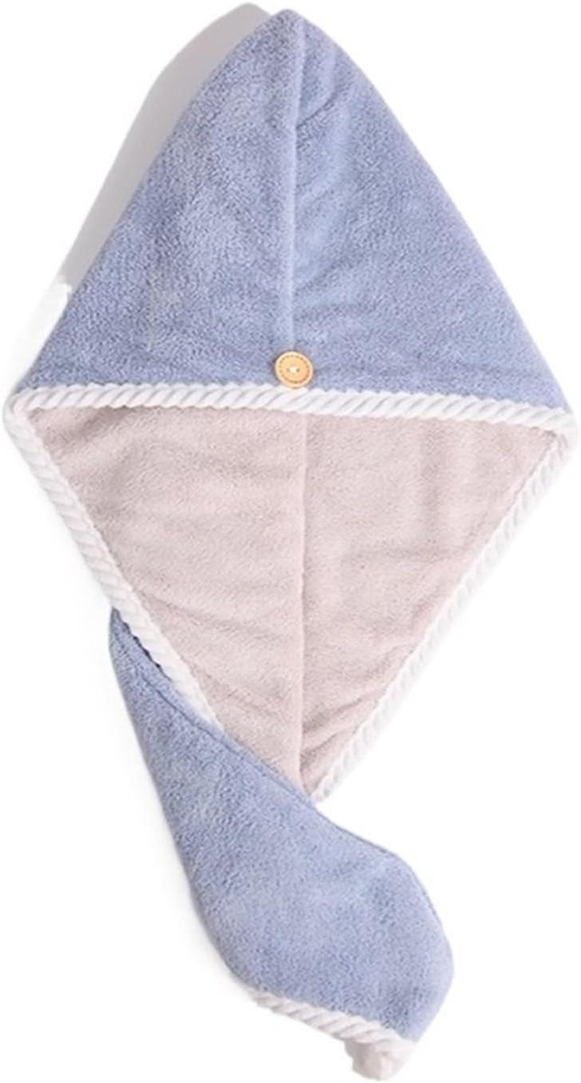 Haardroogkap Sneldrogend - Haardroger Pet - Haar Drogen - Hoog Absorberend - One Size - Blauw