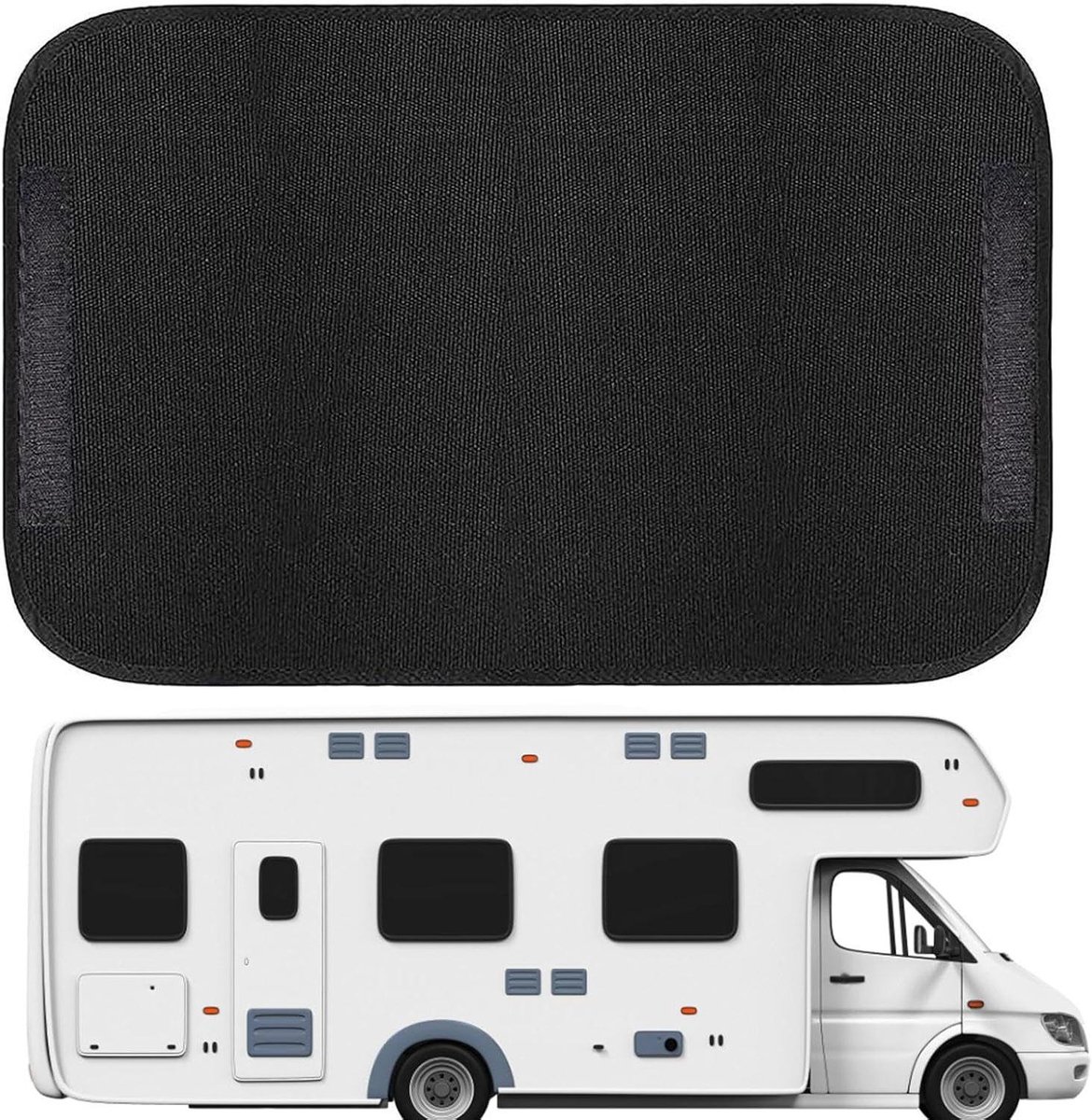 Rolgordijn Camperdeur - Raamhoes Camper - Privacy Verhogend - Zelfklevende Montage - 41 x