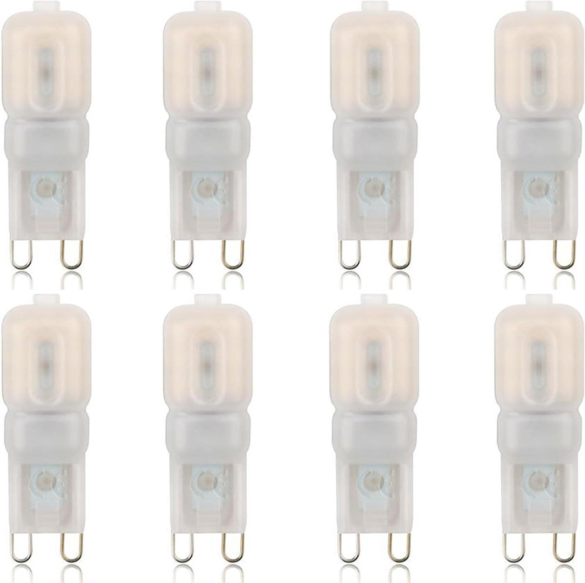 G9 LED Lampen - Kroonluchter Lampen - Sfeerverlichting Creëren - 360 Graden Verlichting - 8 Stuks - Warm Wit