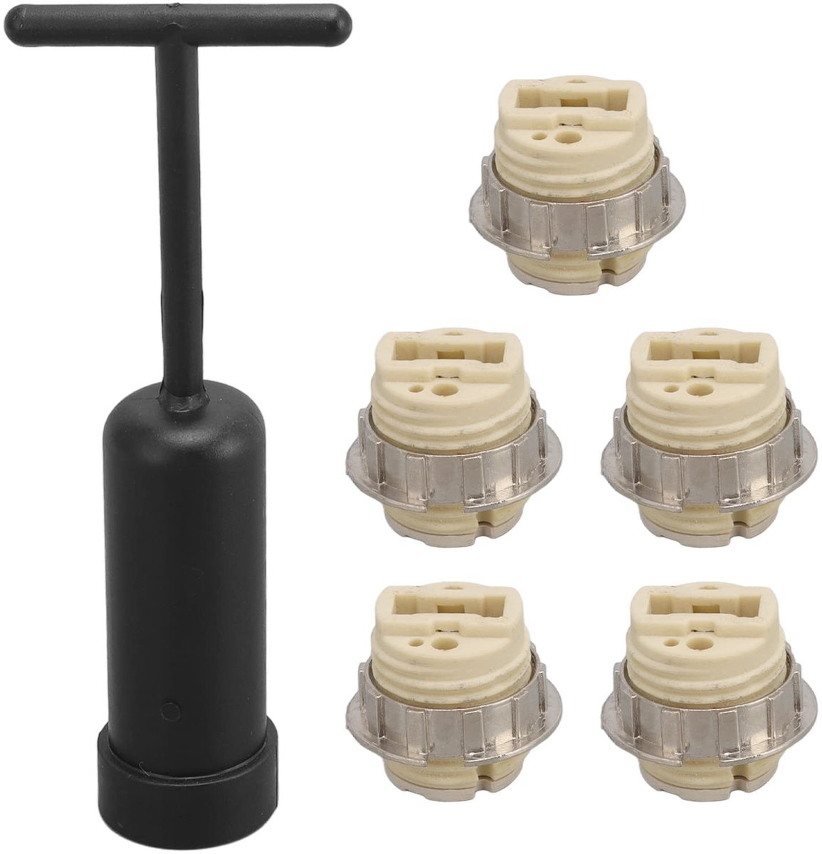 Dailygoody - G9 Lichtbasis - Keramische Lamphouder - Verwijderingstool - Miniatuur - Hittebestendig - Duurzaam en slijtvast - Geschikt voor LED en hal...