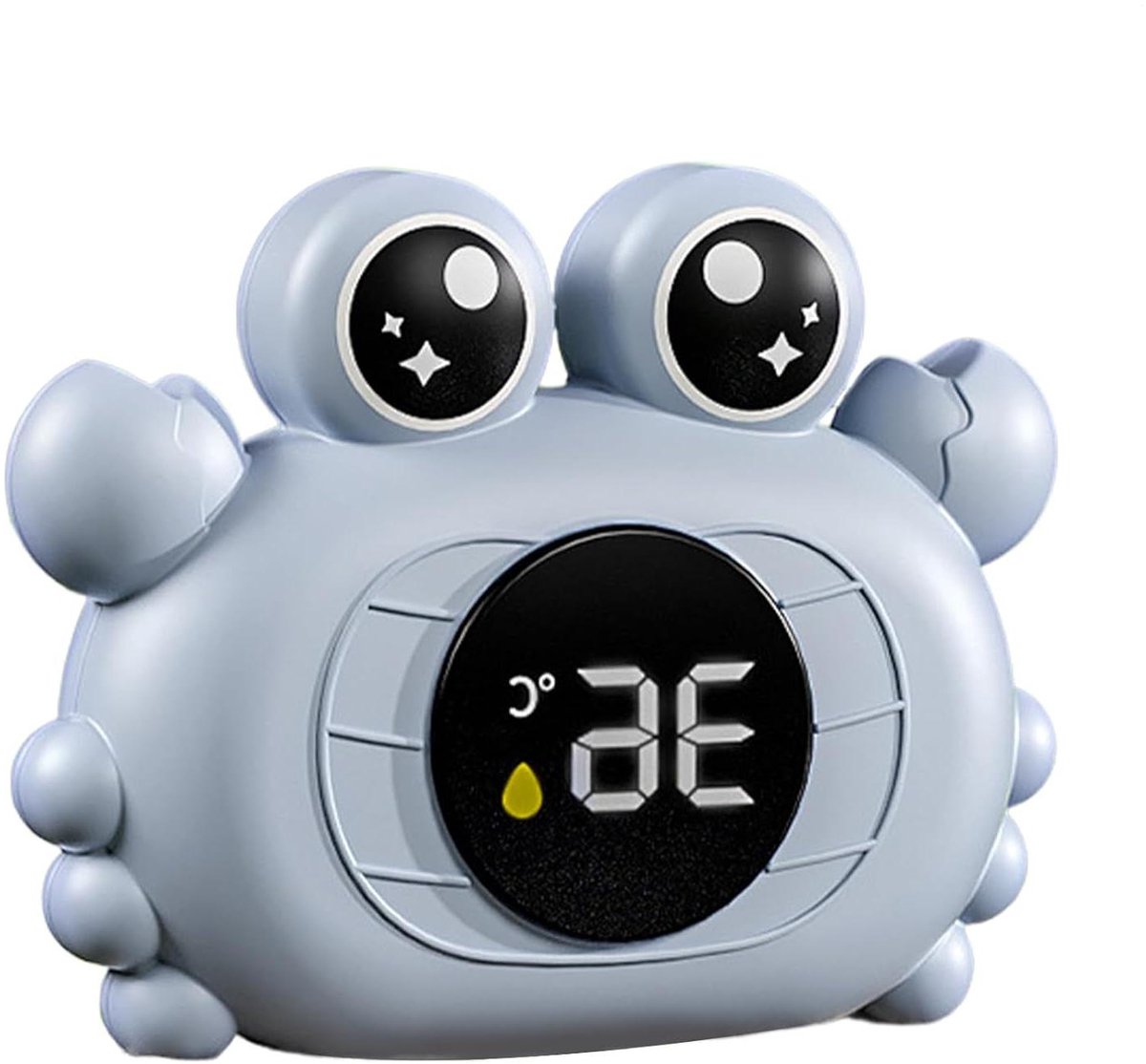 Badthermometer Baby - Watermeter Krab Eend - Veilig Baden - Stille Lichtindicatie - 11 cm - Meerkleurig