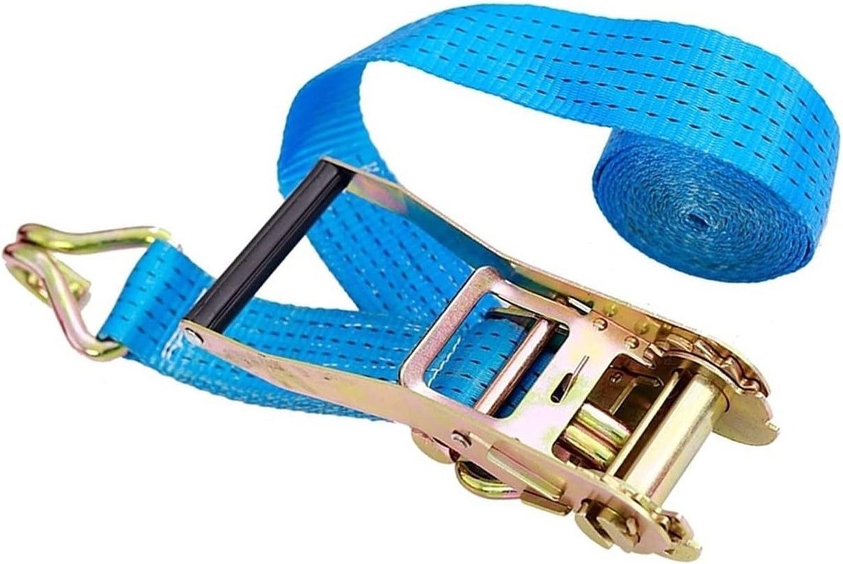 Ratelbanden - Spanbanden lading - Zware lasten vastzetten - Snelontgrendeling - 5 cm breed 1 ton - Zwart