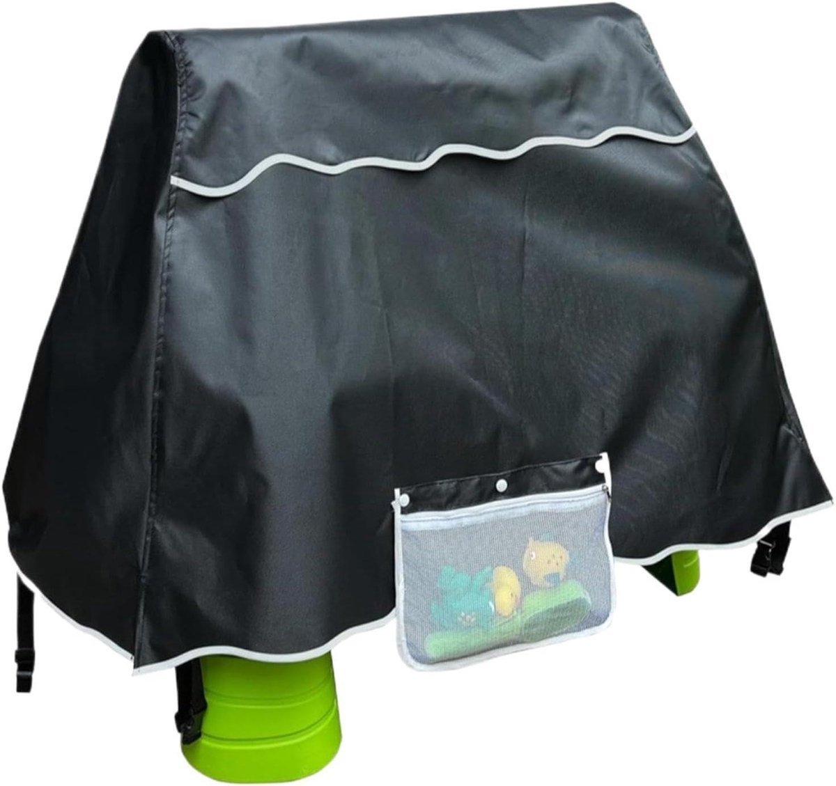 Watertafelhoes - Beschermhoes Tafel - Buiten Spelen - Waterdicht en Stofdicht - 94x56x65 cm - Zwart