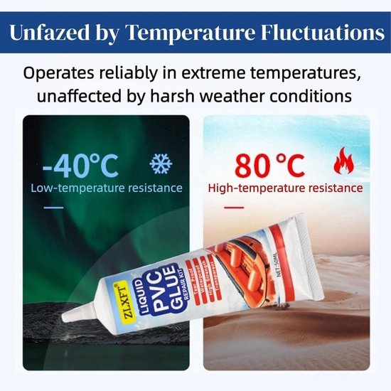 Reparatieset Zwembad - Luchtbed Herstel - Waterdicht Maken - Krachtige Vinyllijm - 2x 50 ml - Transparant — afbeelding 5