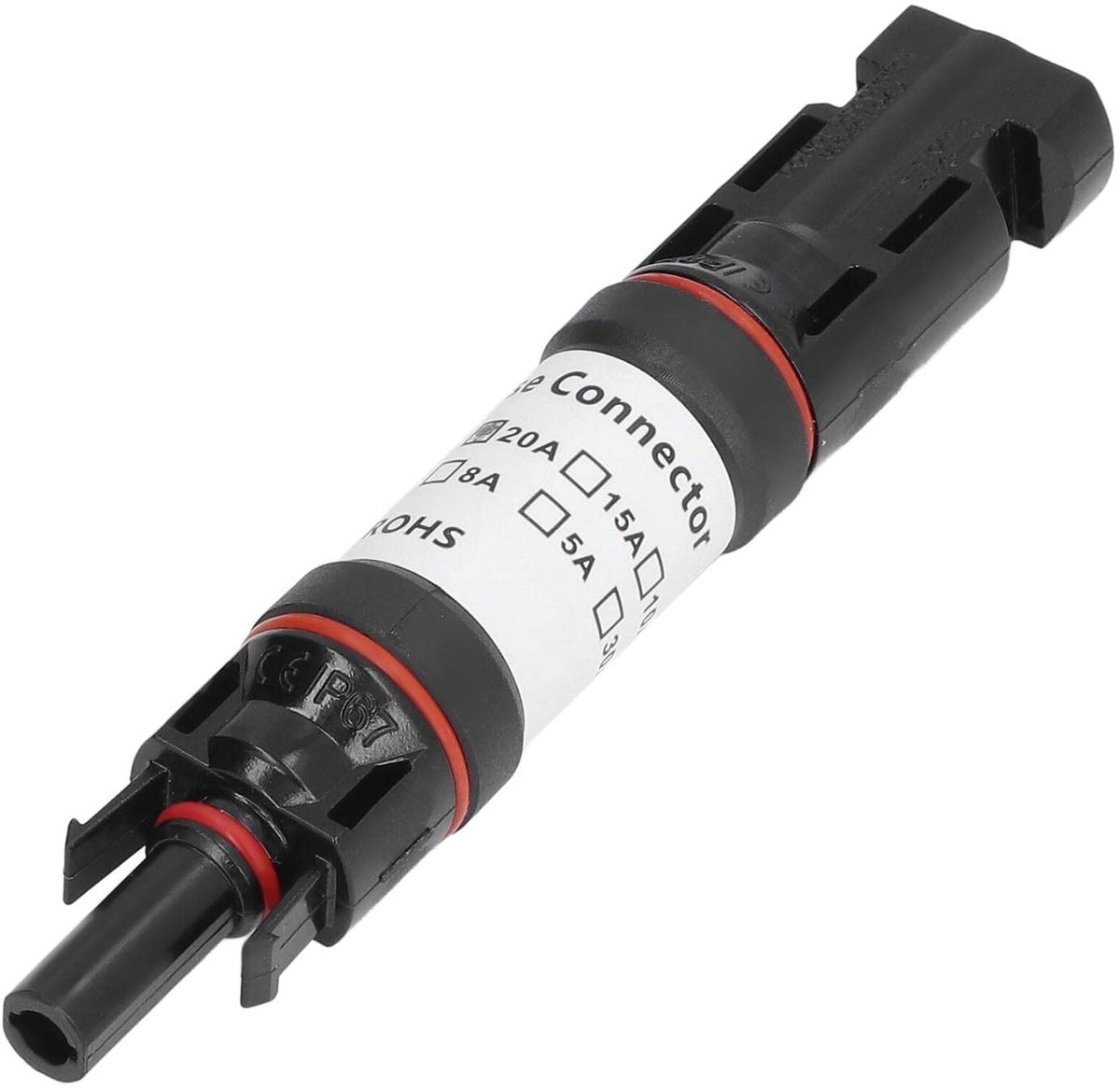 Dailygoody - Zonnezekeringhouder - DC 1000V - Zelfsluitend systeem - 20A - Corrosiebestendig - UV-bestendig - Geschikt voor zonnepanelen