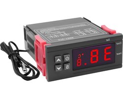 Digitale Temperatuurregelaar Thermostaat voor Verwarming en Koeling met NTC Sensor voor Aquarium en Terrarium, AC 110-220V