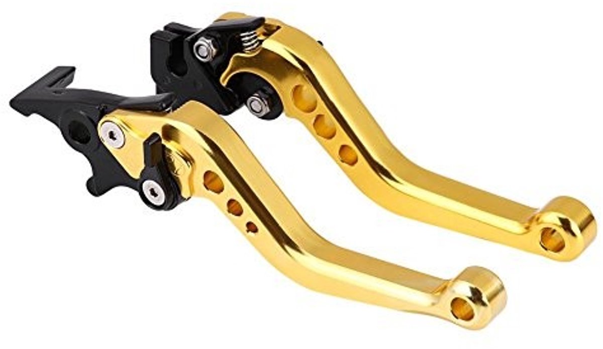 Dailygoody Aluminium Motor Embrague - Universele Remhandgreep - Geel - Hoge Kwaliteit - Geschikt voor Diverse Motorrijders - Modern Design