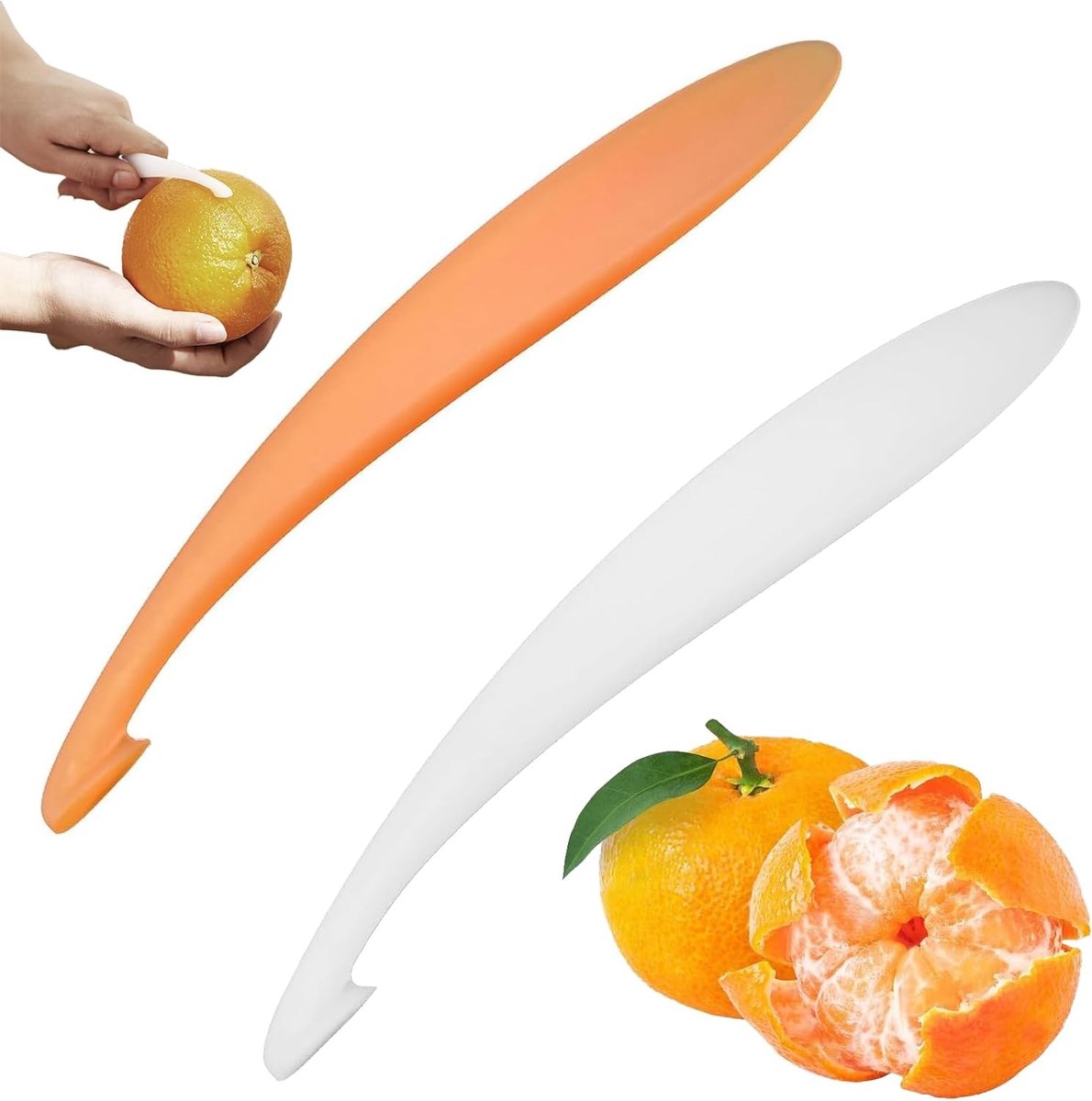 Effectieve Citrus Schiller voor Sinaasappels en Andere Citrusvruchten - 2 Stuks Keukenaccessoires voor Eenvoudig Schillen