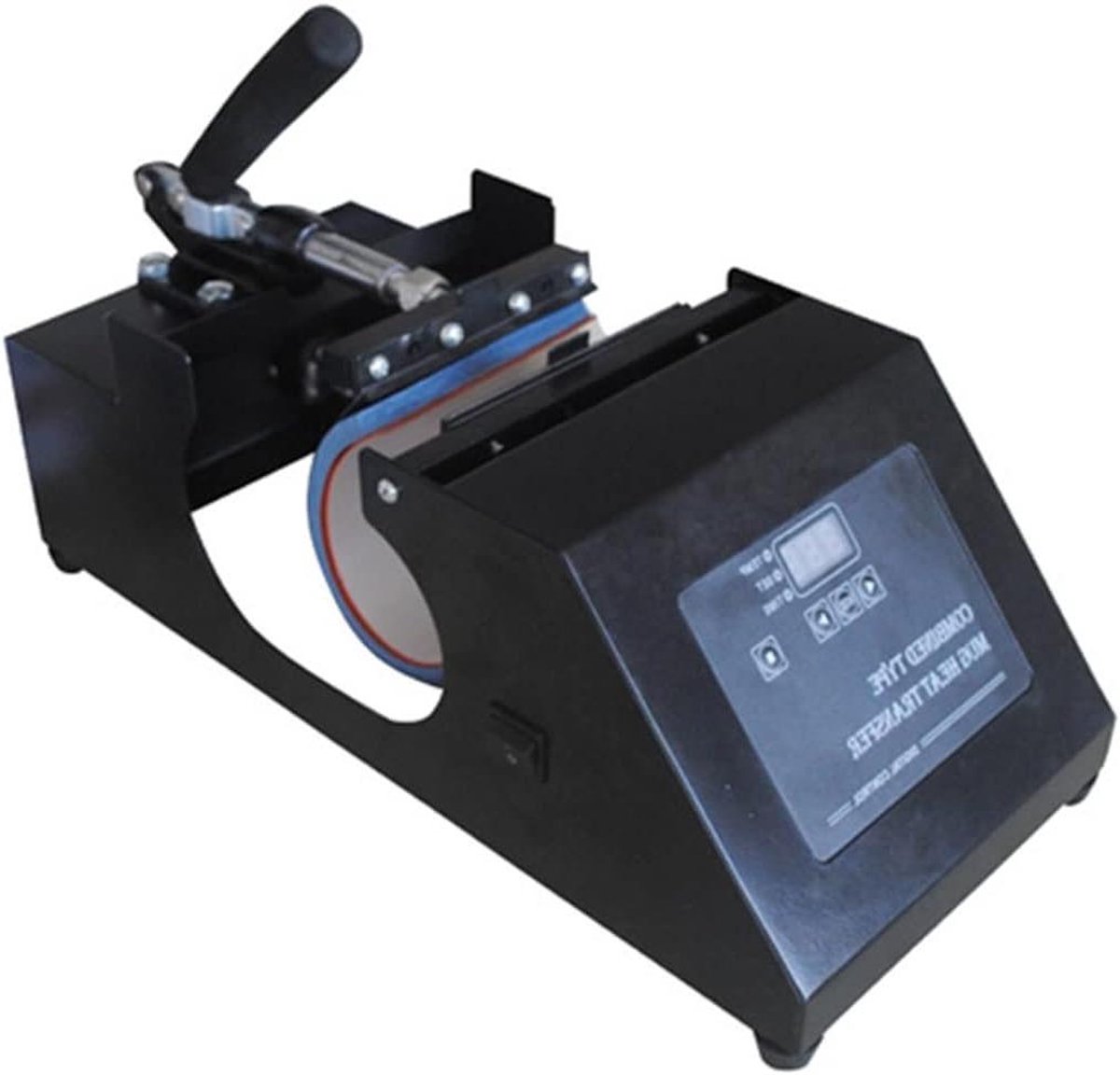 Hittepers Mok - Warmtepers Machine - Sublimatie Printen - Digitale Temperatuurregeling - 11oz Mok - Zwart