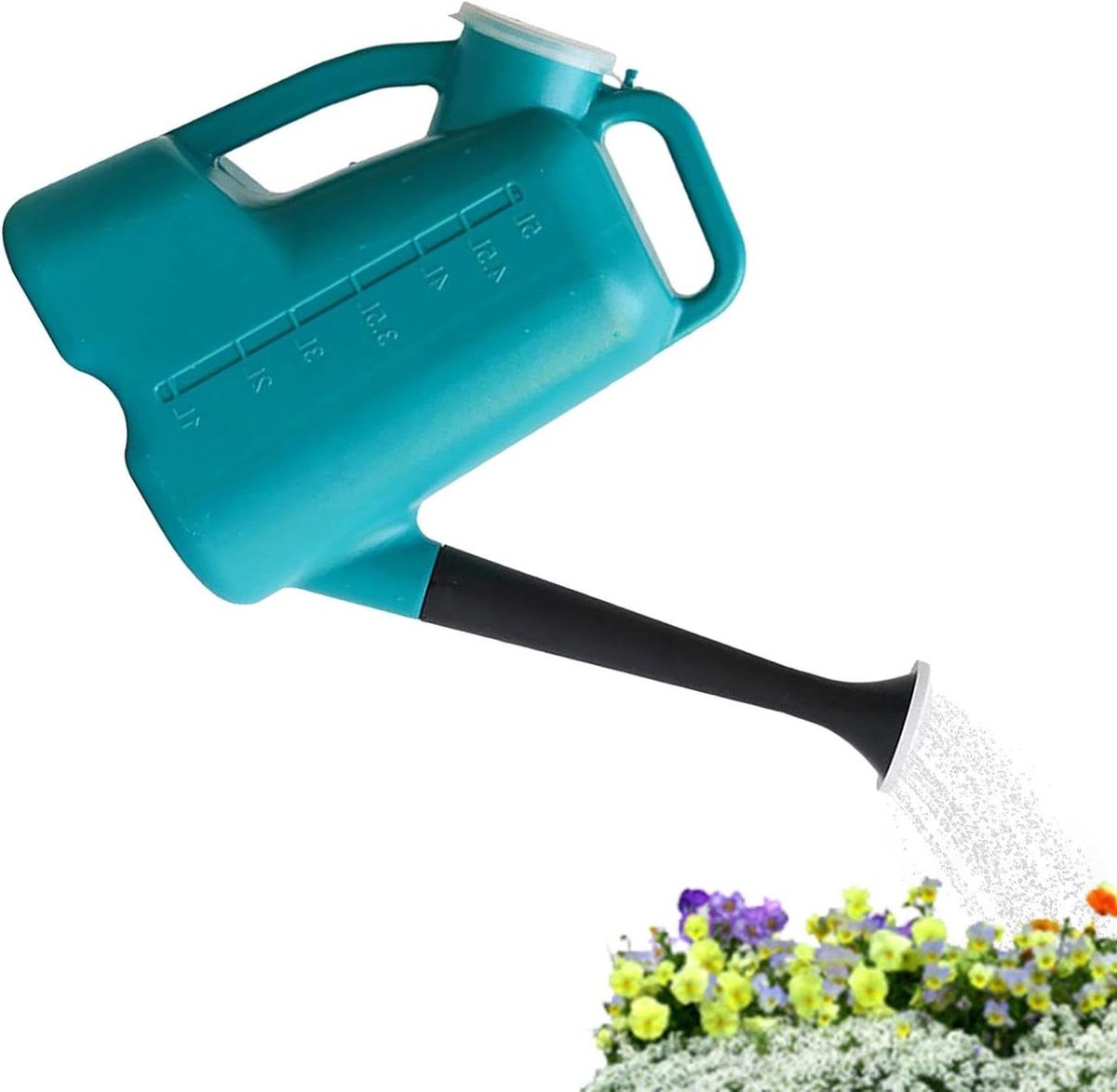 Gieter met Spuit - Bloemen Gieter - Planten Water Geven - Lange Nauwe Tuit - 5 Liter - Groen