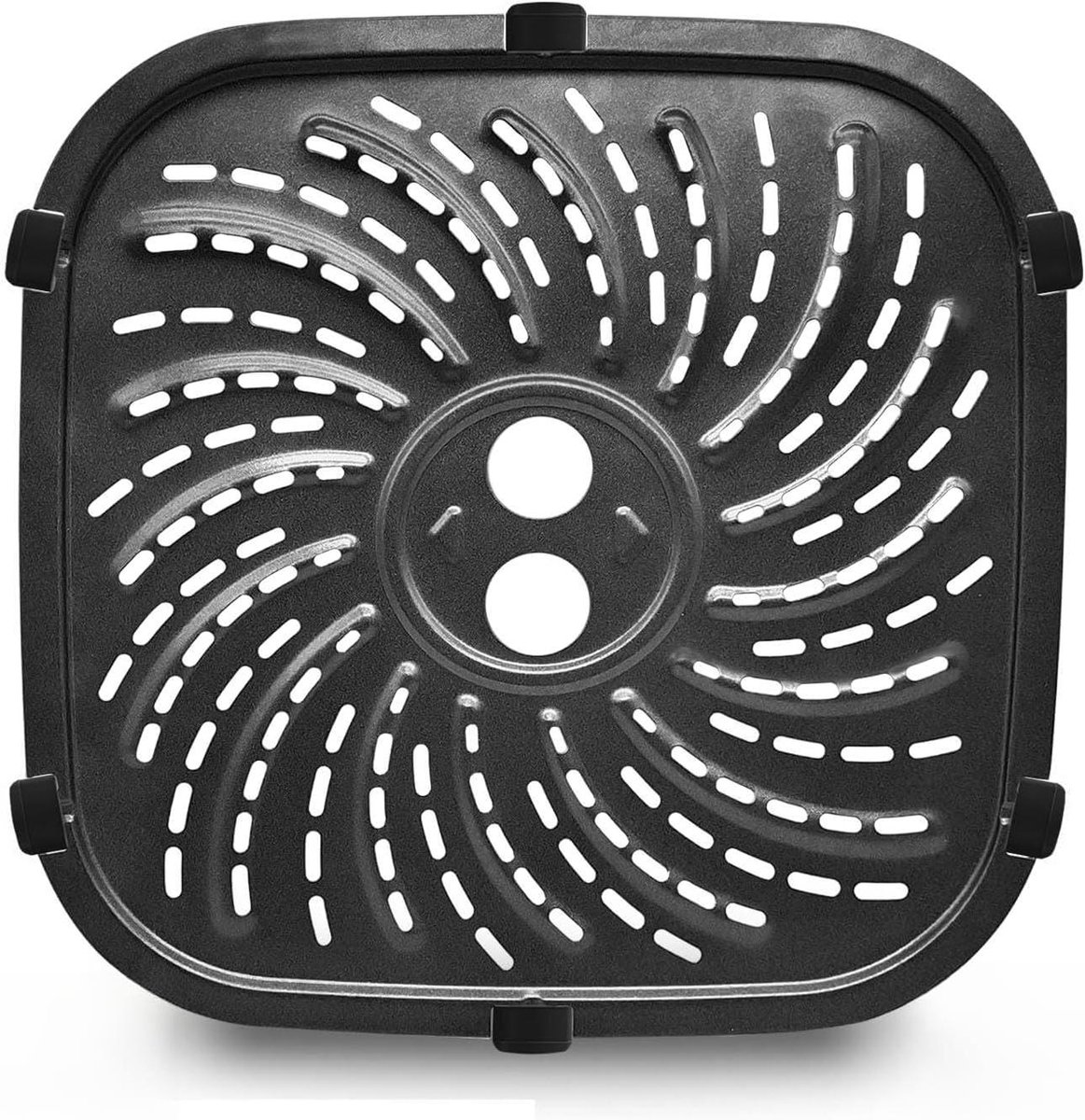 Airfryer Accessoires Grillpan Bakplaat Veelzijdig Koken Voedselveilig Staal 19 x 19 CM Zwart