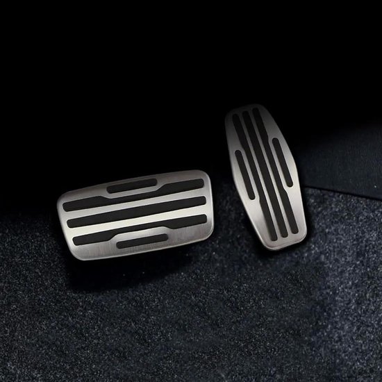 Pedaalhoezen Auto - Voetsteun Pedalen - Veilig Rijden - Antislip Ontwerp - One Size - Zilver Zwart — afbeelding 3