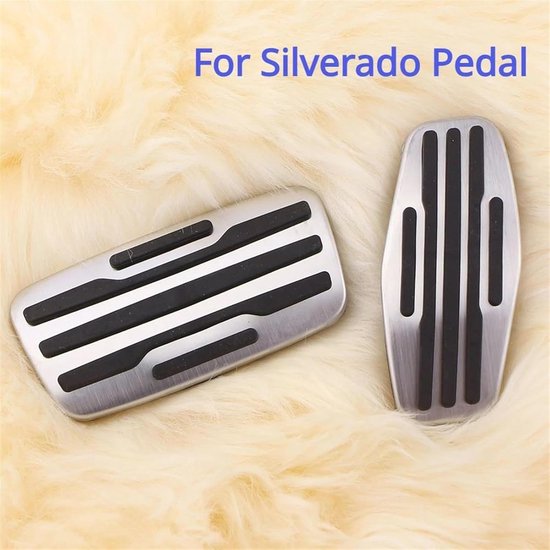 Pedaalhoezen Auto - Voetsteun Pedalen - Veilig Rijden - Antislip Ontwerp - One Size - Zilver Zwart — afbeelding 2