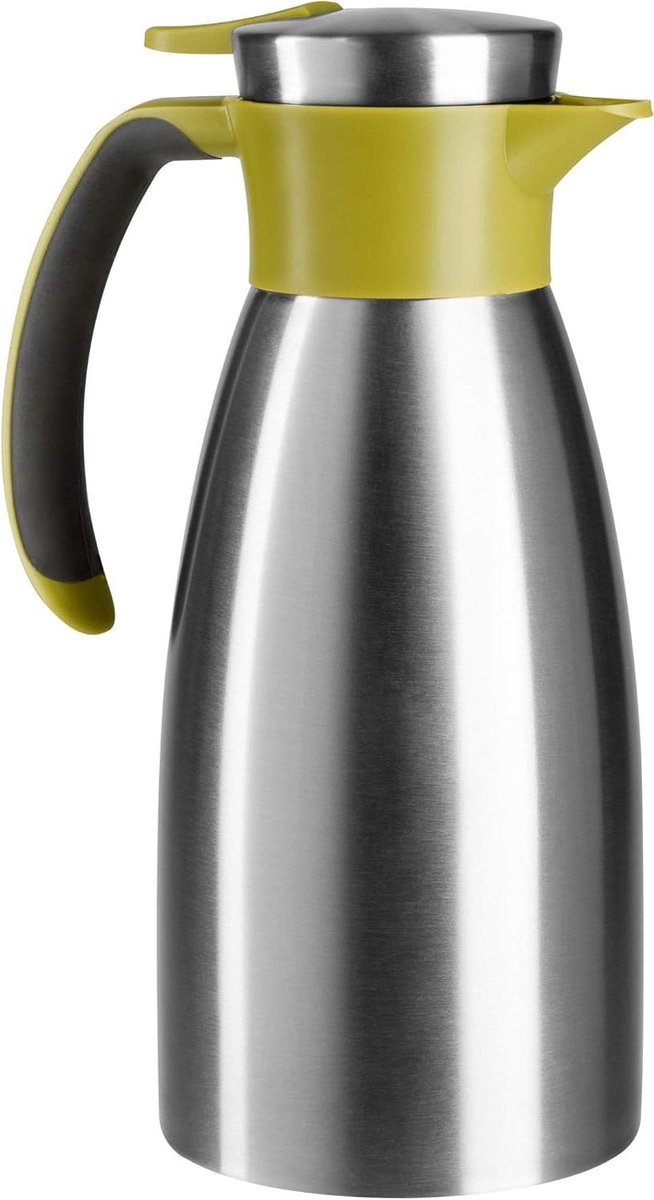 Thermoskan - Drinkfles - Dranken Warm Houden - 100% Dichtheid - 1 Liter - Groen