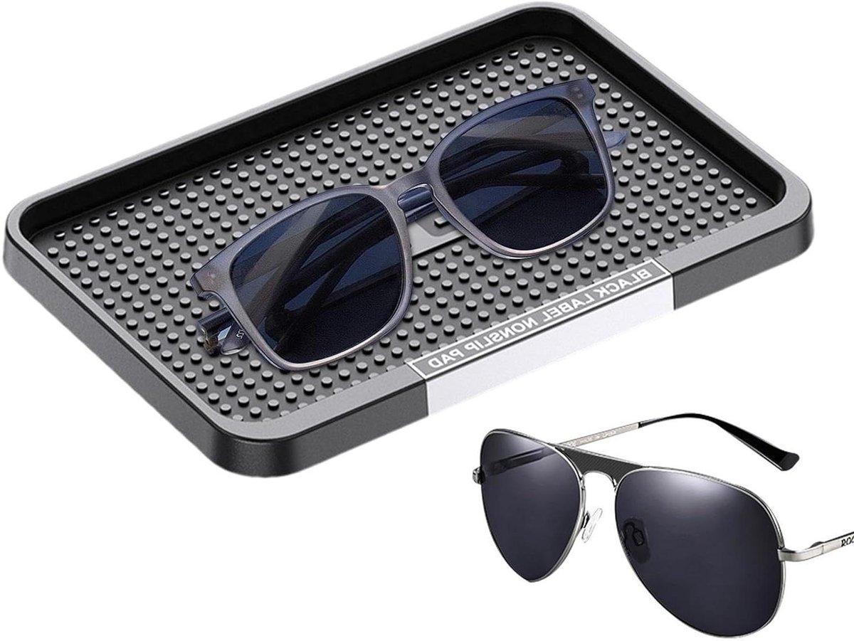 Dashboard Pad - Auto Organizer - Veilig Spullen - Antislip Siliconen - 20 cm - Zwart