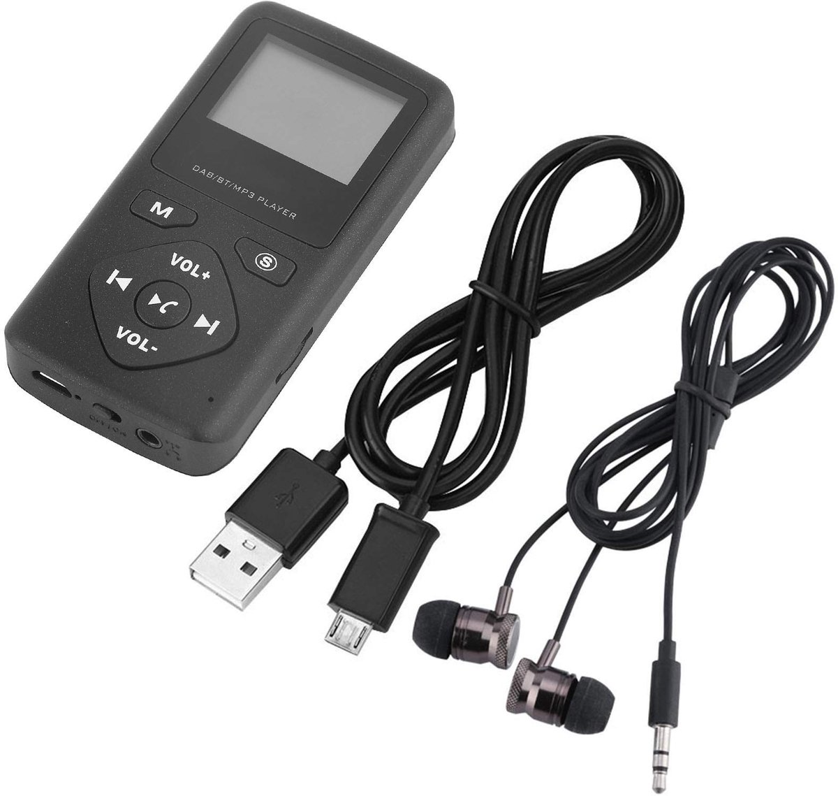 Dailygoody - Draagbare Radio - Mini Radio met Bluetooth - Compact en Lichtgewicht - DAB+ Zakradio - Geschikt voor Wandelen en Joggen