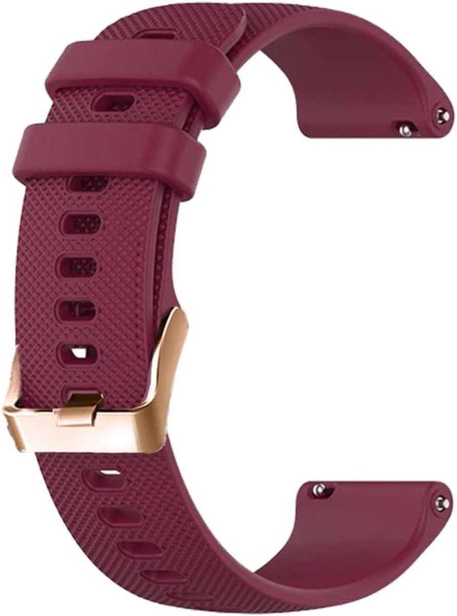 Polsband Sport Band - Horlogeband Siliconen Armband - Smartwatch Gebruik - Verstelbare Lengte - 20mm - Agaat