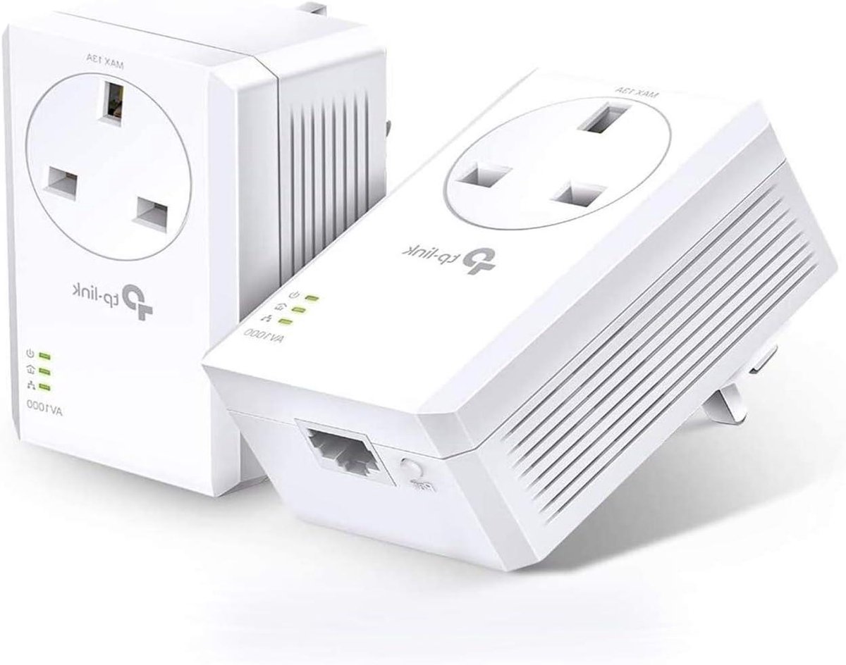 Powerline Kit - Netwerkadapter Internet Verbinding - Stabiel Internet - Gigabit Poort - 1000 Mbps - Wit