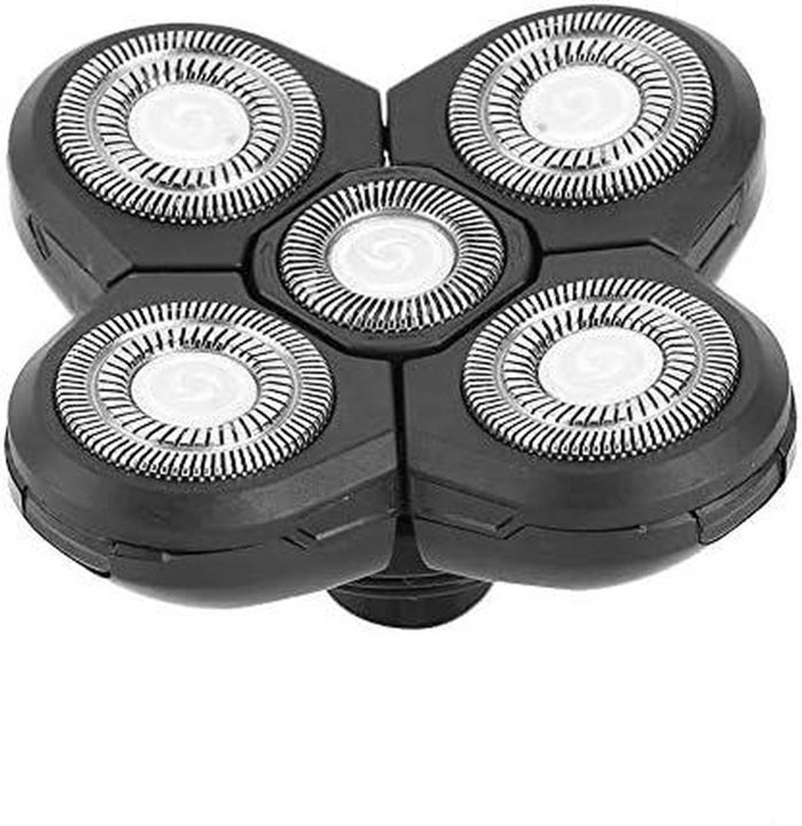 Reserve Scheerkoppen - Vervangende Mesjes - Glad Scheren - Dubbele Ring Snijkop - 5 stuks - Zilver