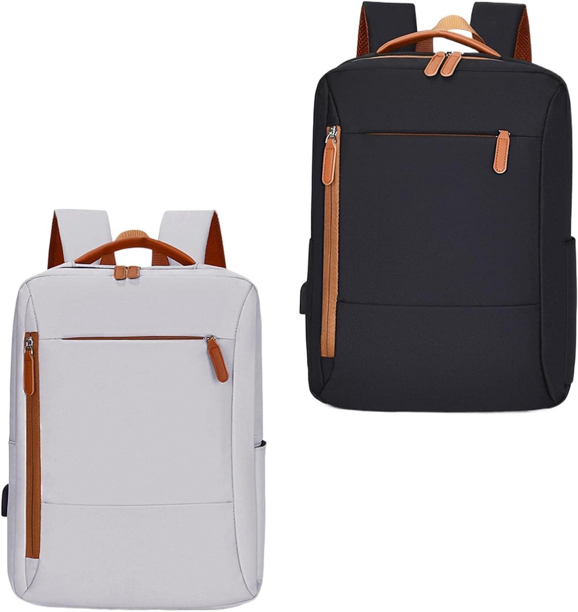 Laptoptas Vrouwen - Schooltas Werk - Dagelijks Gebruik - Meerdere Vakken - 38 cm - Zwart