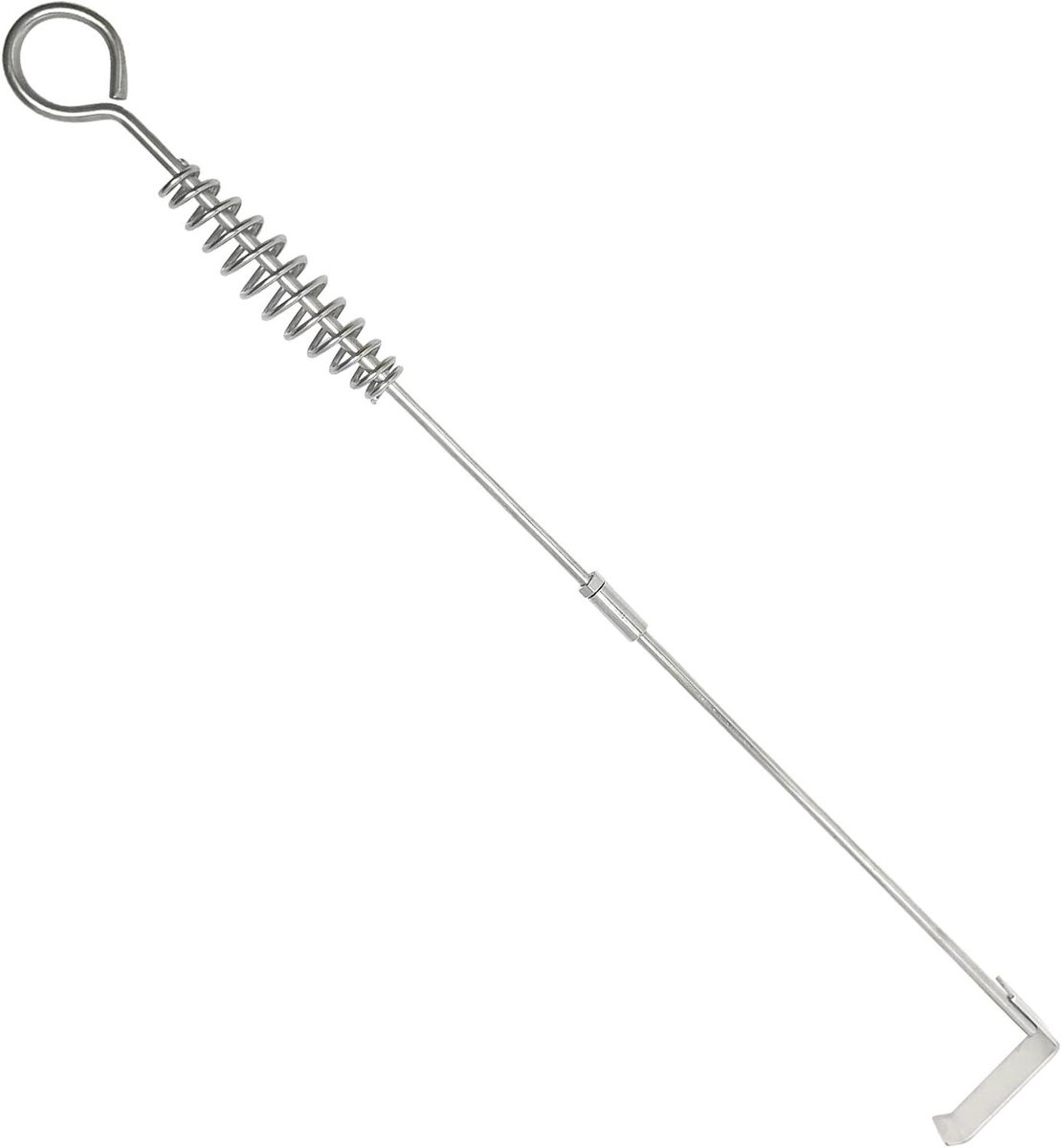 BBQ Ash Tool - Grill Hark - Houtskool Grillen - Lange Steel - 32.5 Inch - Zwart