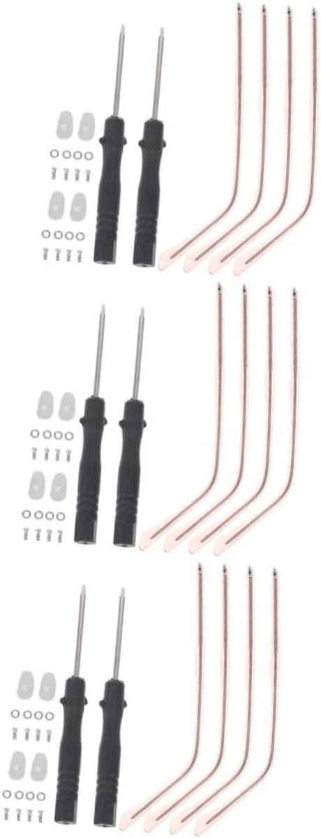 Bril Reparatieset - Bril Onderdelen - Bril Herstellen - Universele Pasvorm - 6 Sets - Roségoud