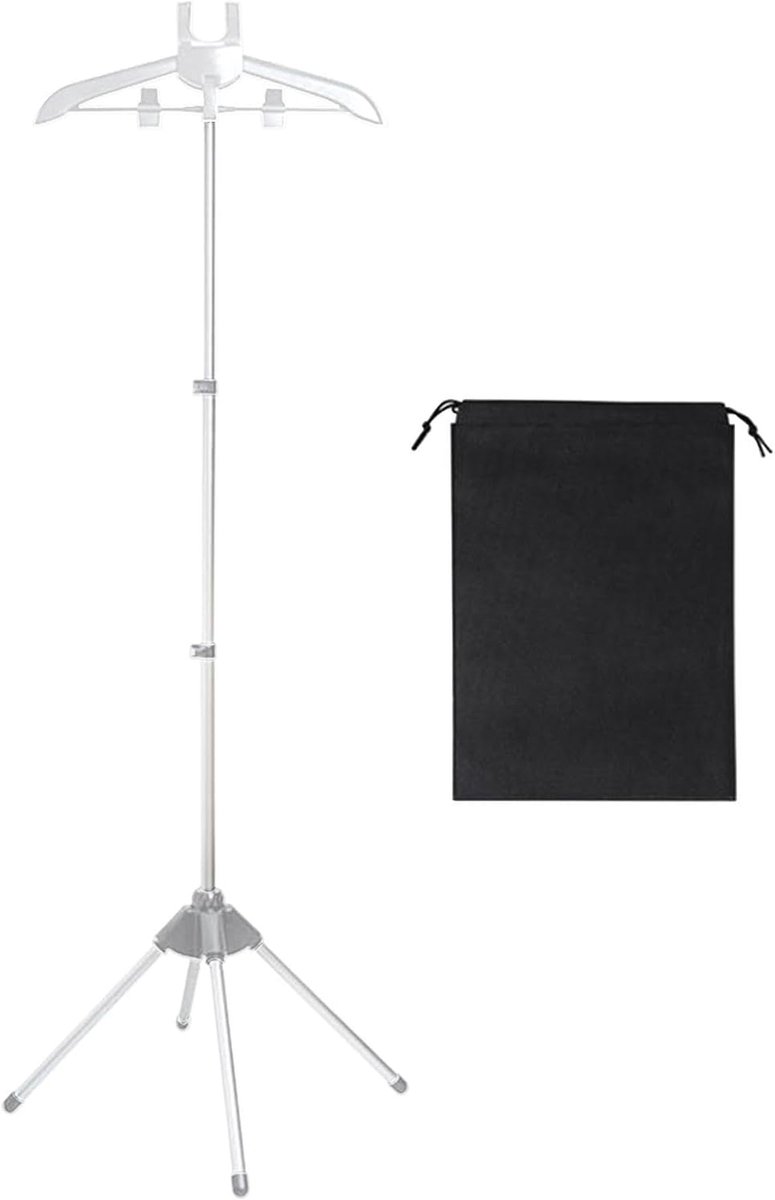 Opvouwbare Stoomkleerhanger - Kledingstomer Houder - Kleding Stomen - Verstelbare Hoogte - 84-160 cm - Grijs