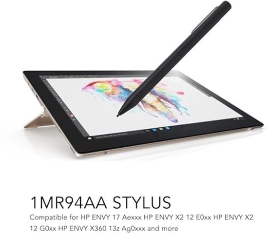 Vt products - Slimme Digitale Pen - 4096 Niveaus Drukgevoelig - Geschikt voor Touchscreen - Grijs - Styluspen voor Laptops - Perfect voor Creatieve Kl — afbeelding 4