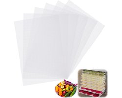 10 Stuks Herbruikbare Siliconen Droogvellen 38.5×28.5cm, BPA-vrij Netmat voor Fruitdehydrator, Ideaal voor Droogmachines en Voedselbewaring