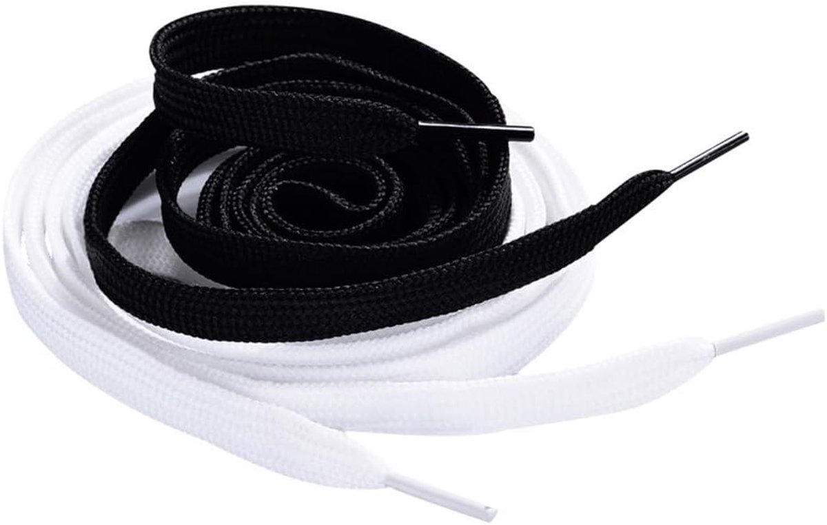 Elastische veters voor sneakers en hardloopschoenen, vervangende veters voor volwassenen en kinderen, zwart