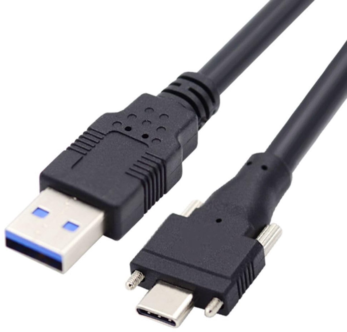 SPHProducts - USB-C Kabel - Dubbele Schroefvergrendeling - 2 meter - Geschikt voor Switch Panel - Hoogwaardige kabel - Betrouwbare verbinding - Sterke