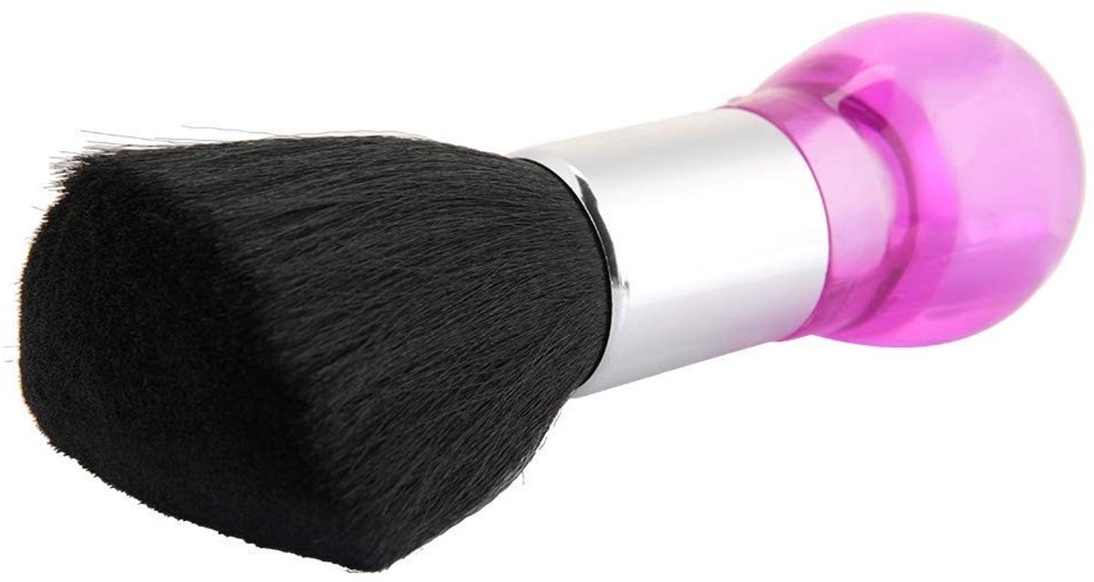 Vt products - Kappersborstel - Nekstofborstel - Verwijdert ongewenst haar - Roze - Kappershaarborstel - Ideaal voor na knippen - Geschikt voor kappers