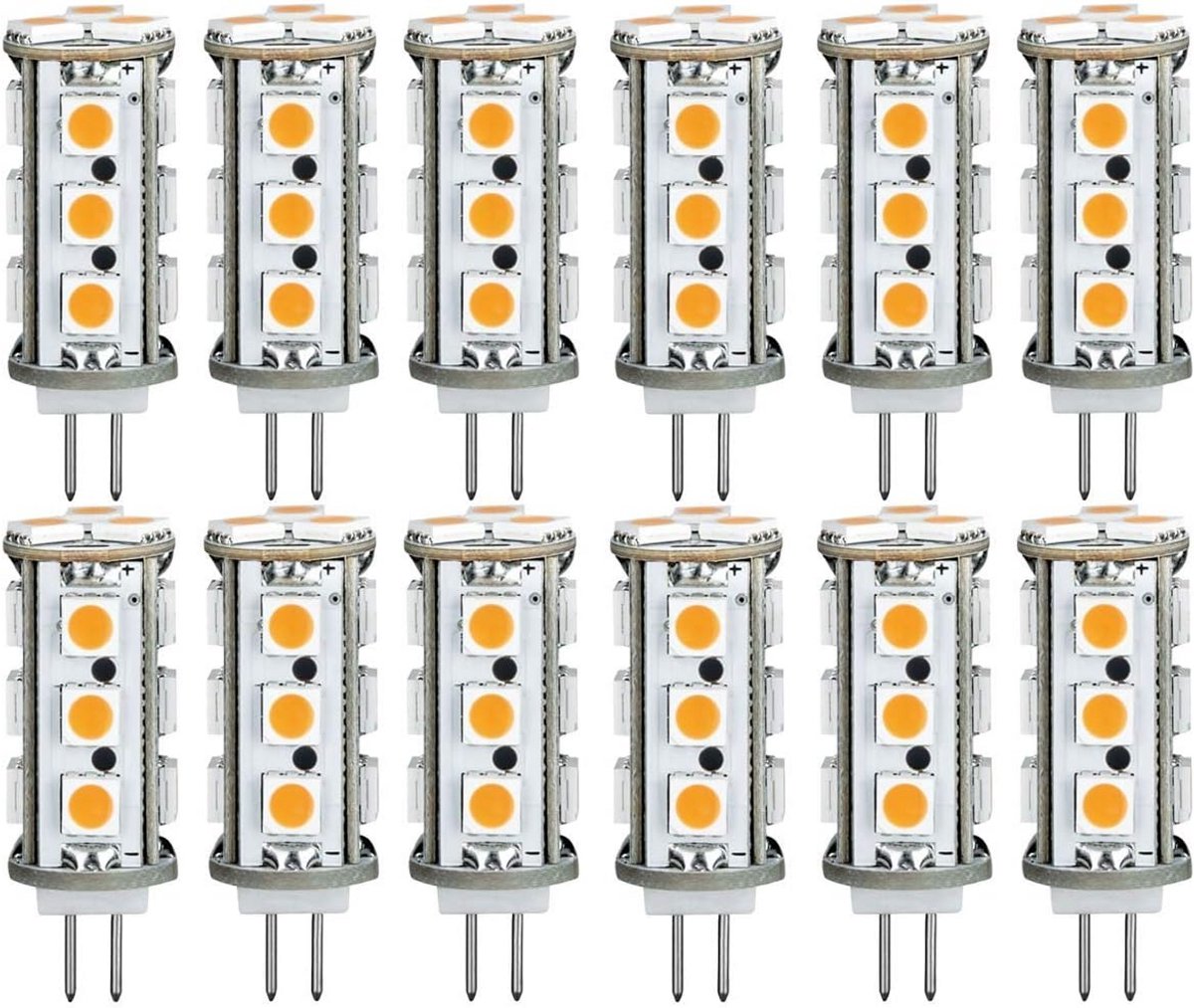 LED lampen pen fitting 2.5 W G4 12 V warmwit 2700 K 12 stuks