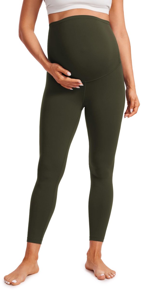 ONF3 - Zwangerschapslegging - Over Bump Leggings - Zacht en Comfortabel - 25 Inch - Ideaal voor Yoga en Sport - Ondersteuning voor de Buik - Voo...