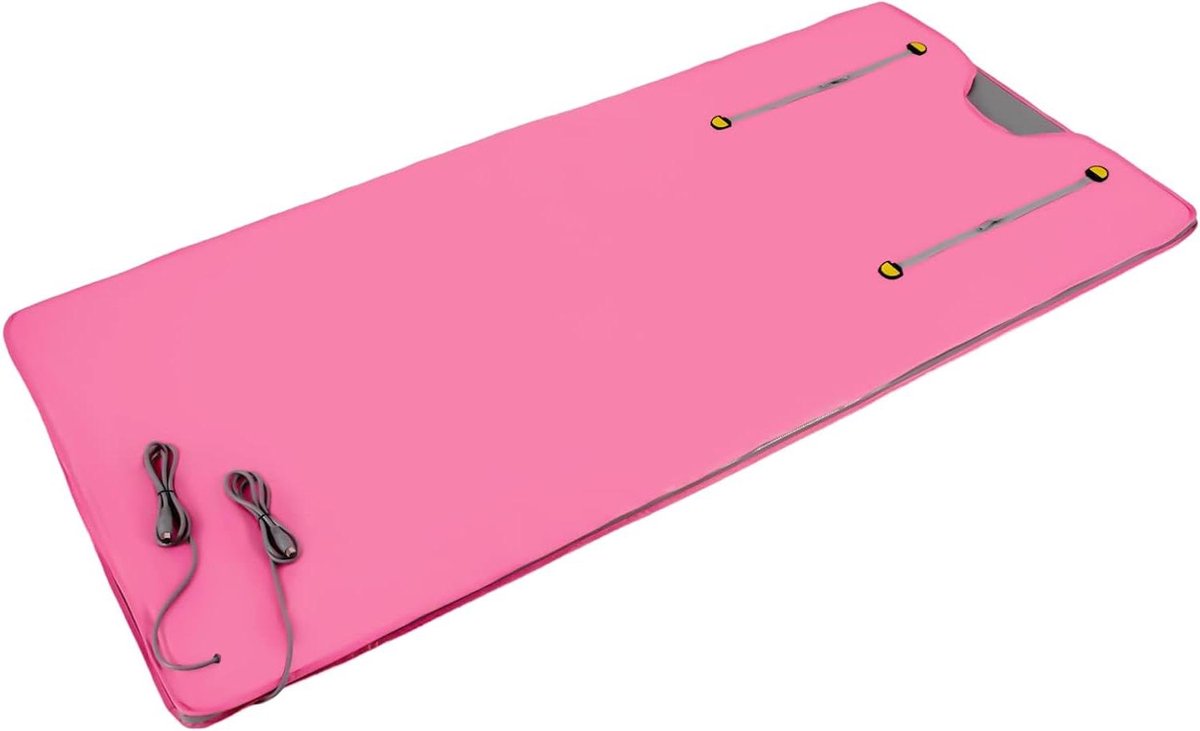 Infrarood deken - Sauna deken - Ontspanning thuis - Zonale temperatuurregeling - 180 x 80 cm - Roze