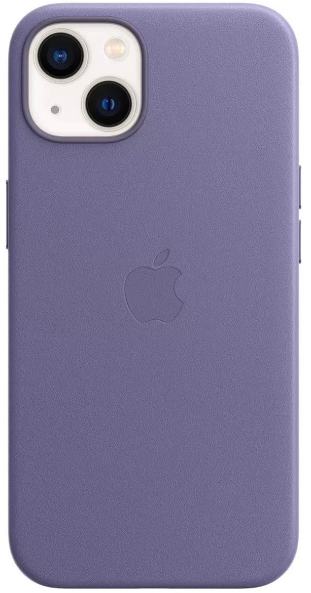 Apple - Leren hoesje - MagSafe - iPhone 13 - Blauweregen